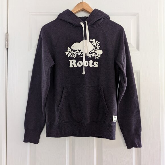 Roots Cooper Kanga sweatshirt hoodie purple size XS - Picture 16 of 16